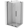 Mexen Velar L Duschkabine Schiebetür 120 x 85 cm, transparent, schwarz- 871-120-085-03-70