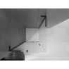 Mexen Velar L Duschkabine verschiebbar 100 x 100 cm, satiniert, schwarz - 871-100-100-33-70