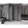 Mexen Velar L Duschkabine Schiebetür 100 x 75 cm, matt, schwarz - 871-100-075-33-70