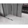 Mexen Velar L Duschkabine verschiebbar 100 x 85 cm, Frost, Schwarz - 871-100-085-33-70