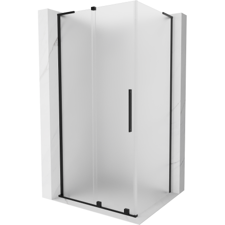 Mexen Velar L Duschkabine zum Schieben 110 x 100 cm, matt, schwarz - 871-110-100-33-70