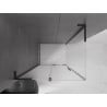 Mexen Velar L Schiebeduschkabine 120 x 110 cm, matt, schwarz - 871-120-110-33-70