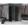 Mexen Velar L Schiebeduschkabine 120 x 75 cm, Graphit, Schwarz - 871-120-075-43-70