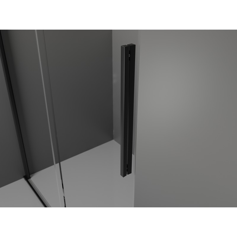 Mexen Velar L Schiebeduschkabine 120 x 75 cm, Graphit, Schwarz - 871-120-075-43-70
