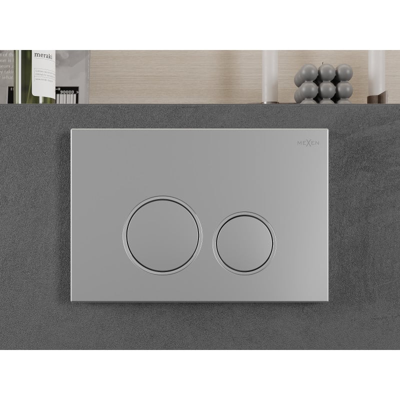 Mexen Fenix Air 05 pneumatischer Spültaster, mattiert Chrom - 6A0502