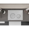 Mexen Fenix Air 07 XS pneumatische Spültaste, glänzend weiß - 6A0700
