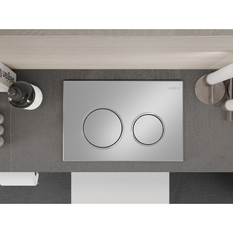 Mexen Fenix Air 07 XS pneumatische Spültaste, mattes Chrom - 6A0702