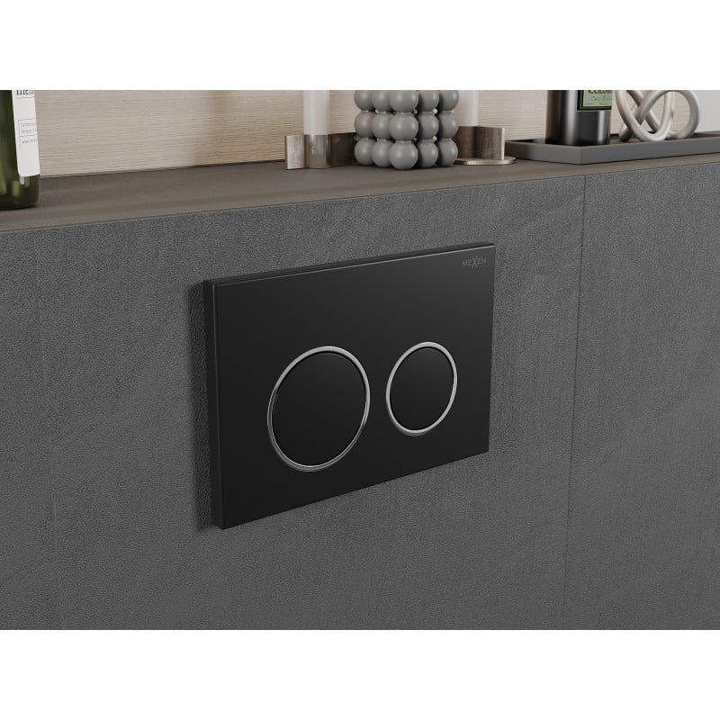 Mexen Fenix Air 07 XS pneumatische Spültaste, schwarz - 6A0703