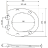 Mexen Egg WC-Sitz, Slim, Duroplast, Weiß Glänzend - 39243000