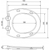 Mexen Egg WC-Sitz Slim mit Absenkautomatik, Duroplast, Schwarz Matt - 39243085