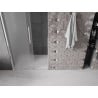 Mexen Velar Schiebetüren Dusche 100 cm, Mattglas, Chrom - 871-100-000-31-01