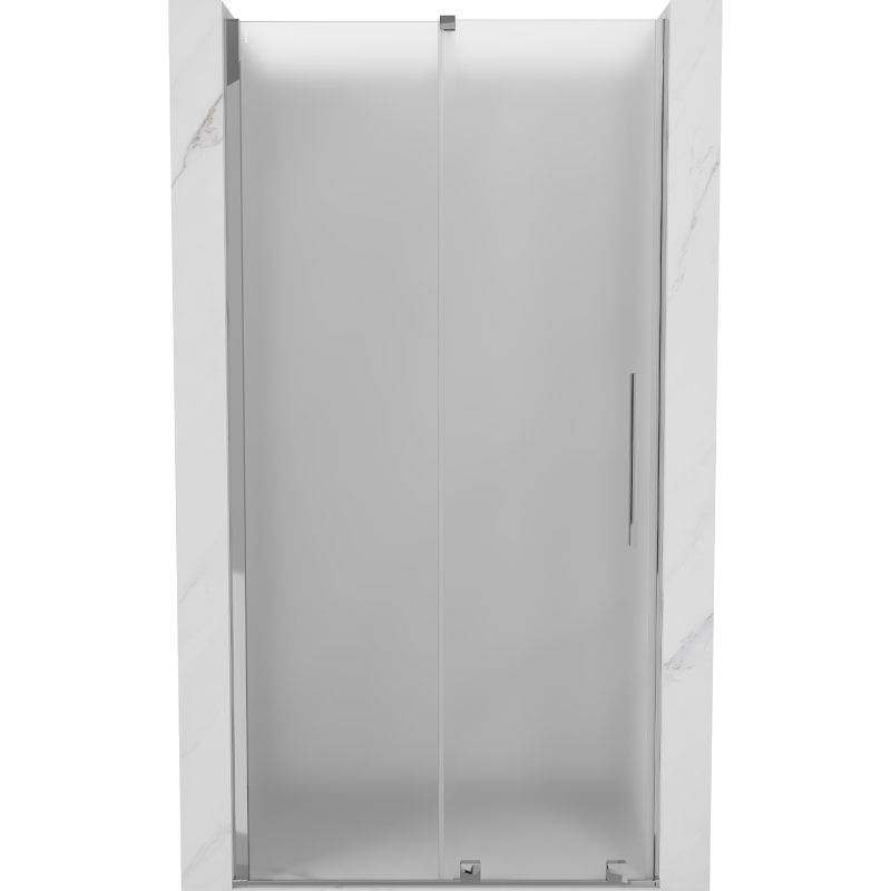 Mexen Velar Schiebetür Duschkabine 120 cm, satiniert, Chrom - 871-120-000-31-01