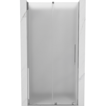 Mexen Velar Schiebetür Duschkabine 120 cm, satiniert, Chrom - 871-120-000-31-01