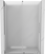 Mexen Velar Schiebeduschtür 130 cm, Milchglas, Chrom - 871-130-000-31-01