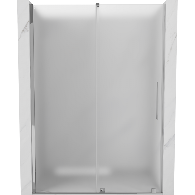 Mexen Velar Duschschiebetüren 160 cm, Milchglas, Chrom - 871-160-000-31-01