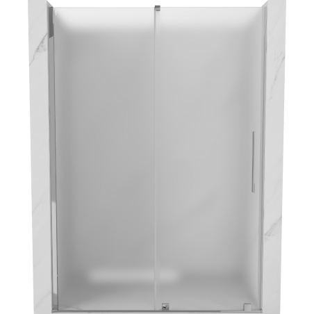 Mexen Velar Duschschiebetüren 160 cm, Milchglas, Chrom - 871-160-000-31-01