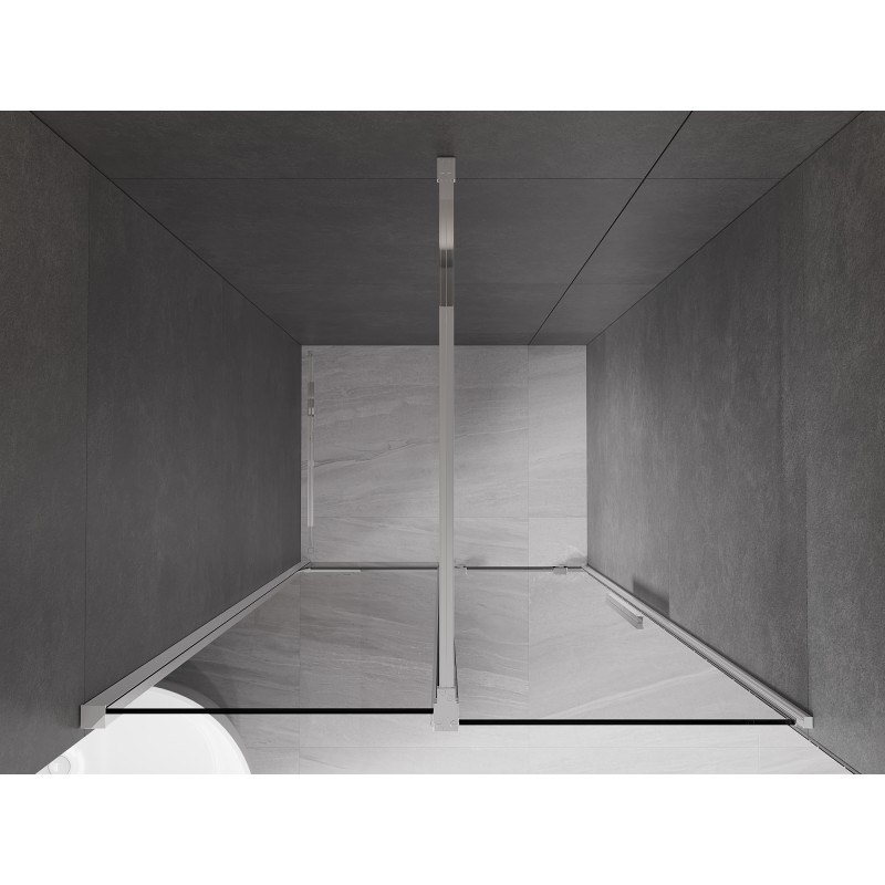 Mexen Velar Schiebetüren 100 cm, Graphit, Chrom - 871-100-000-41-01