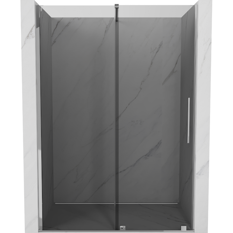 Mexen Velar Schiebetüren für Dusche 150 cm, Grafit, Chrom - 871-150-000-41-01