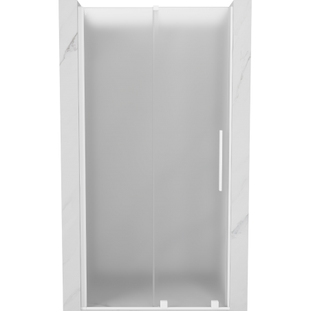 Mexen Velar Schiebetür Duschtür 90 cm, Frost, Weiß - 871-090-000-31-20