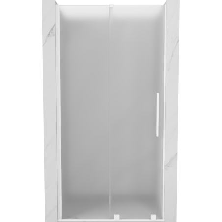 Mexen Velar Duschschiebetür 110 cm, matt, weiß - 871-110-000-31-20