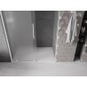 Mexen Velar Duschschiebetüren 130 cm, satiniert, weiß - 871-130-000-31-20