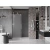 Mexen Velar Duschschiebetür 150 cm, Milchglas, weiß - 871-150-000-31-20