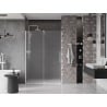 Mexen Velar Schiebetüren für Dusche 160 cm, mattiert, weiß - 871-160-000-31-20