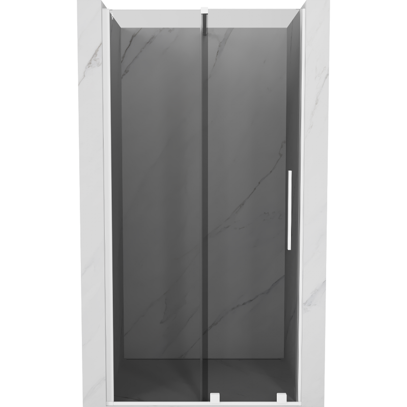 Mexen Velar Schiebetür für Dusche 100 cm, Graphit, Weiß - 871-100-000-41-20