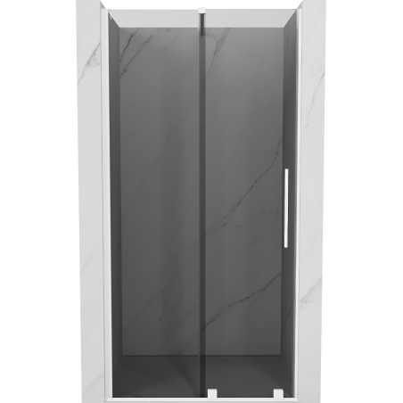 Mexen Velar Schiebeduschtür 120 cm, graphit, weiß - 871-120-000-41-20