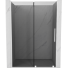 Mexen Velar Schiebetür Dusche 130 cm, Graphit, Weiß - 871-130-000-41-20