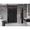 Mexen Velar Schiebetür Dusche 130 cm, Graphit, Weiß - 871-130-000-41-20