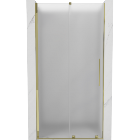Mexen Velar Schiebetür für die Dusche 90 cm, Mattglas, Gold - 871-090-000-31-50