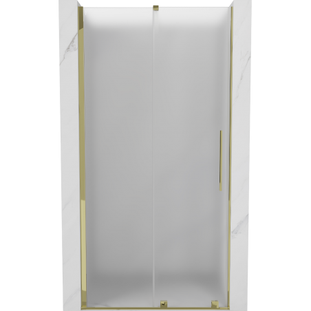 Mexen Velar Schiebetür-Duschwand 110 cm, satiniert, gold - 871-110-000-31-50