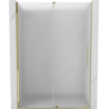 Mexen Velar Schiebetür Dusche 130 cm, Mattglas, Gold - 871-130-000-31-50