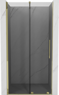 Mexen Velar Schiebetür Dusche 90 cm, Graphit, Gold - 871-090-000-41-50