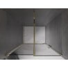 Mexen Velar Schiebetür Dusche 90 cm, Graphit, Gold - 871-090-000-41-50