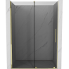 Mexen Velar Schiebetür 160 cm, Graphit, Gold - 871-160-000-41-50