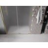 Mexen Velar Schiebetür-Duschabtrennung 160 cm, Mattglas, gebürstetes Gold - 871-160-000-31-55
