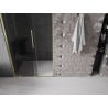 Mexen Velar Schiebetür-Duschabtrennung 110 cm, Graphit, gebürstetes Gold - 871-110-000-41-55
