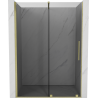 Mexen Velar Schiebetür 150 cm, Grafit, gebürstet gold - 871-150-000-41-55