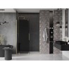 Mexen Velar Schiebetüren für Dusche 140 cm, Graphit, gebürstetes Gold - 871-140-000-41-55