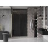 Mexen Velar Schiebetüren für Dusche 140 cm, Graphit, gebürstetes Gold - 871-140-000-41-55