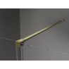 Mexen Velar Schiebetüren für Dusche 140 cm, Graphit, gebürstetes Gold - 871-140-000-41-55