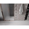 Mexen Velar Schiebetüren für die Dusche 90 cm, Eisglas, Roségold - 871-090-000-31-60