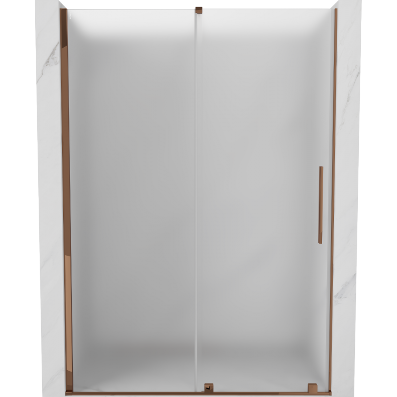 Mexen Velar Schiebetür Duschwand 150 cm, matt, Roségold - 871-150-000-31-60