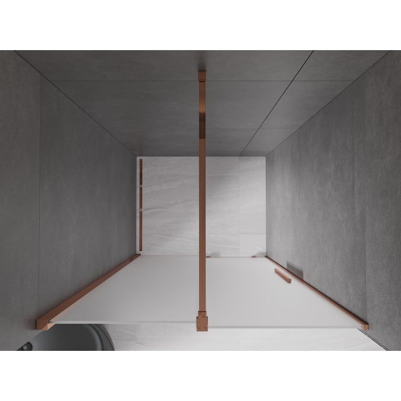 Mexen Velar Schiebetür-Duschwand 110 cm, Frost, Roségold - 871-110-000-31-60