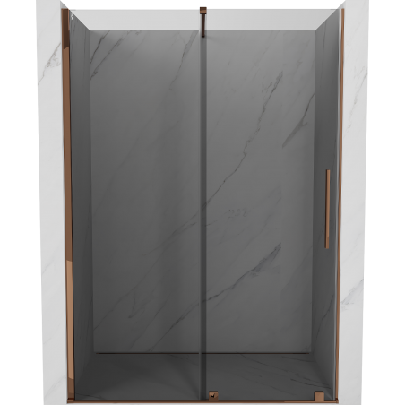 Mexen Velar Schiebetür für Dusche 140 cm, Grafit, Roségold - 871-140-000-41-60