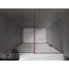 Mexen Velar Schiebetüren für Dusche 160 cm, Graphit, Roségold - 871-160-000-41-60