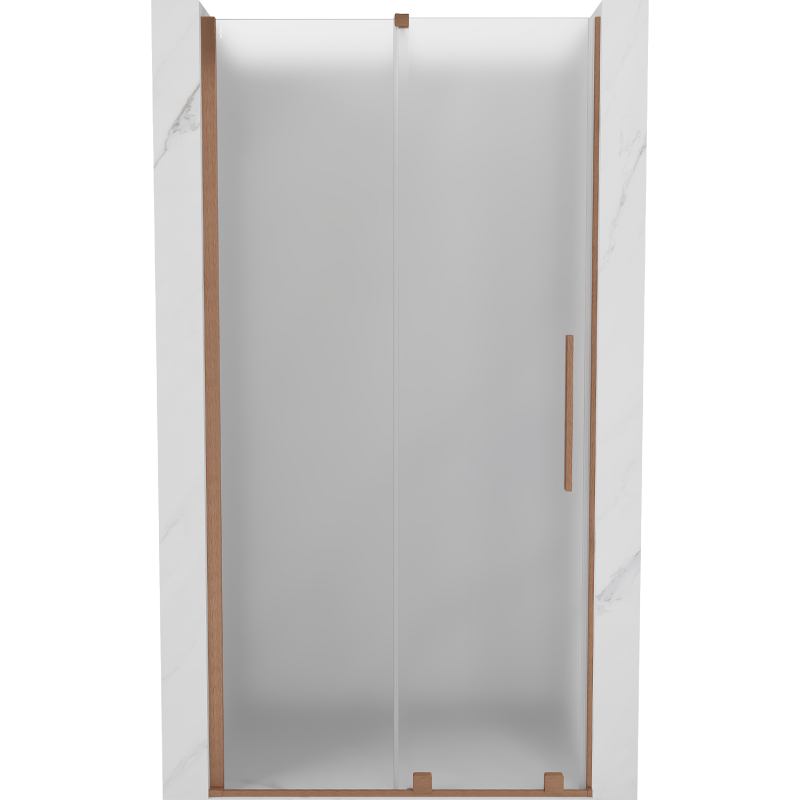 Mexen Velar Schiebetüren 90 cm, matt, gebürstetes Kupfer - 871-090-000-31-65