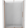 Mexen Velar Duschschiebetüren 130 cm, Mattglas, Gebürstetes Kupfer - 871-130-000-31-65